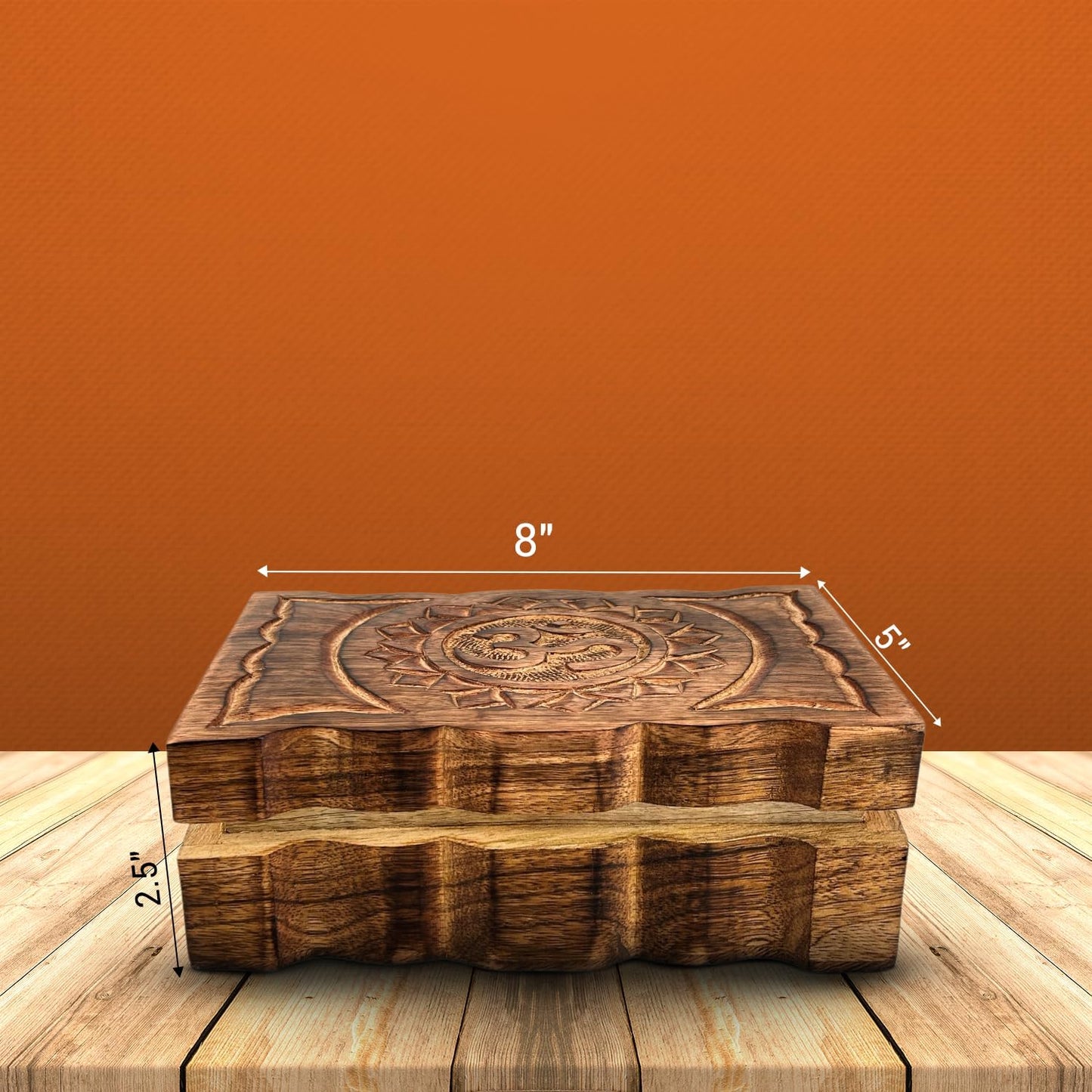 Wooden Mini Jewellery Design-Trinket Box for Ladies-Jewellery Storage Case-Antique / OM