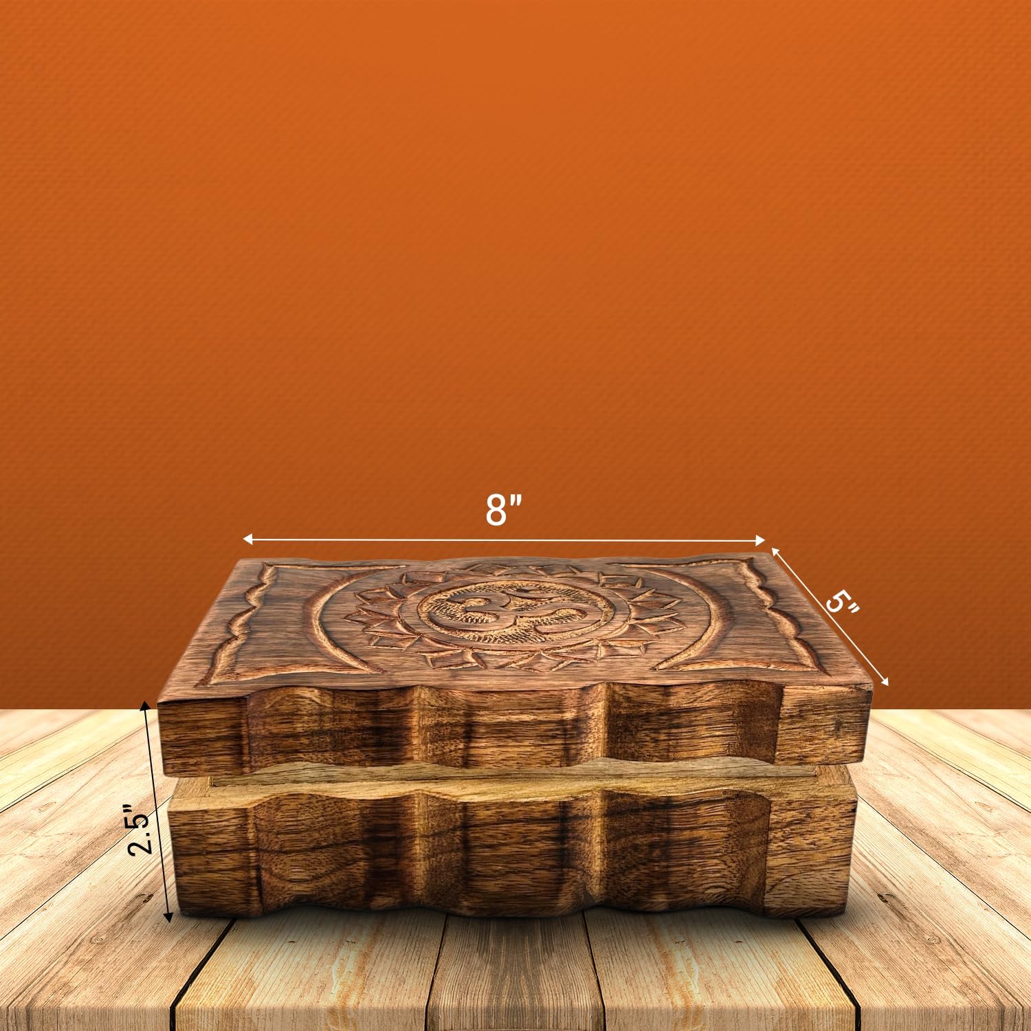 Wooden Mini Jewellery Design-Trinket Box for Ladies-Jewellery Storage Case-Antique / OM
