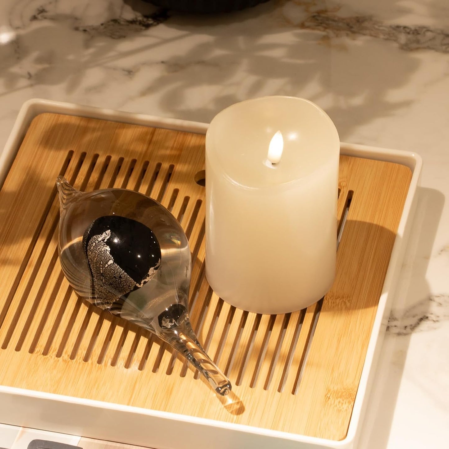 3 x 4 Inch Flameless Candles with Remote Set of 6 for Wedding Decor | Real Wax Battery Candles, Flickering LED Candles