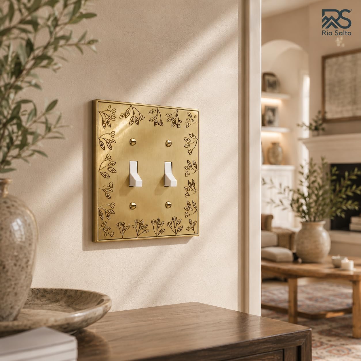 Rio Salto Two Light Switch Cover Plate 2 Light Switch Cover Double Toggle Light Switch Cover Flip Switch Wall Plates