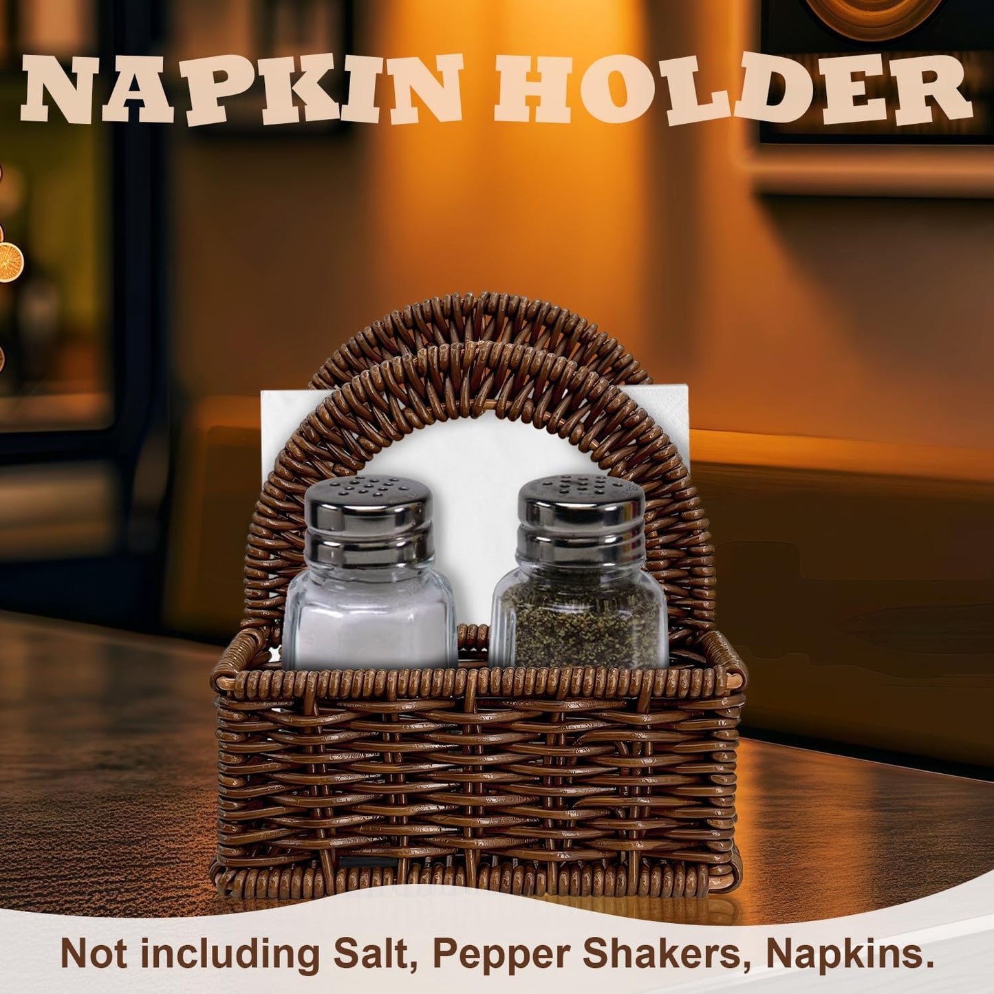 Plastic Rattan Napkin Holder