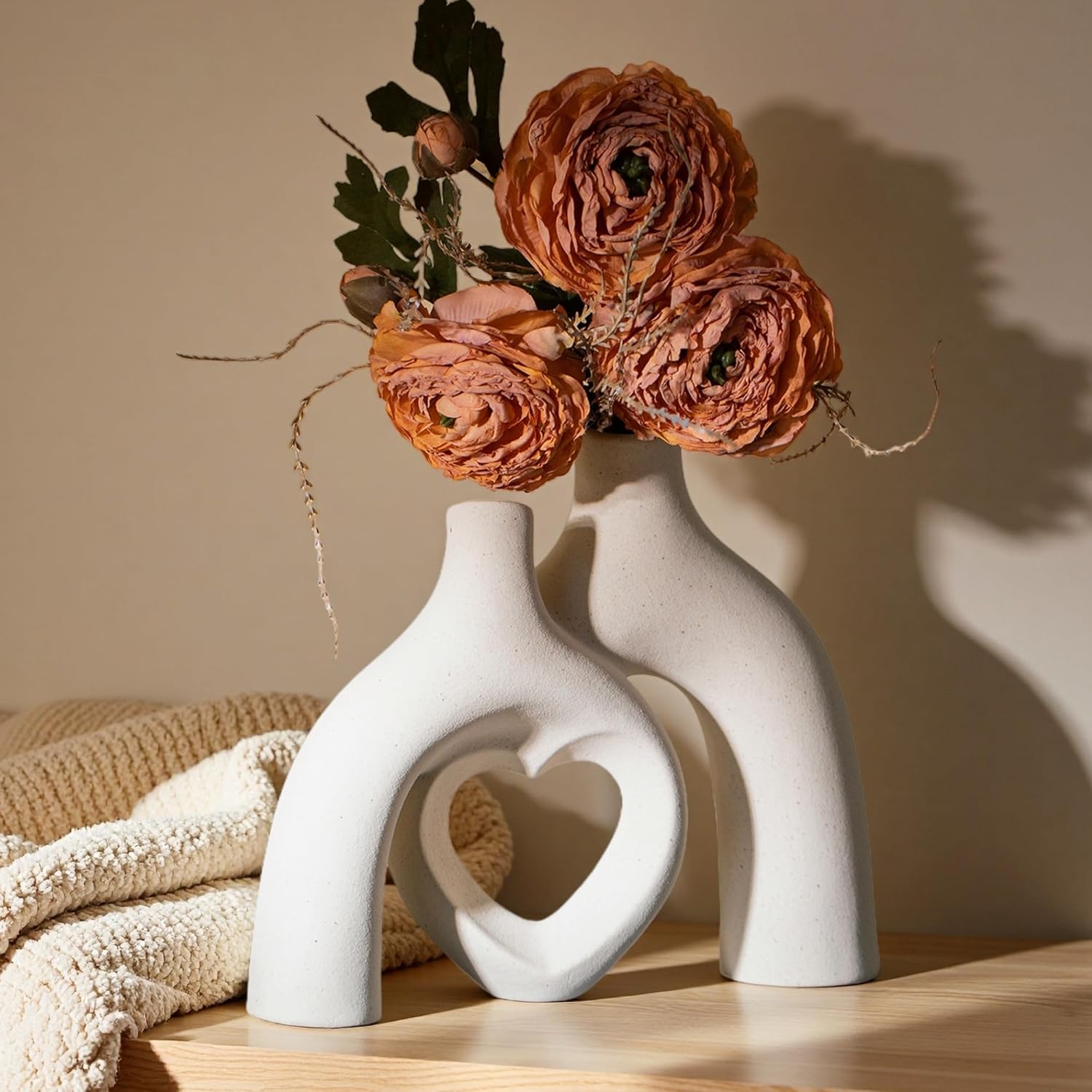Modern Ceramic Vase / Milky White
