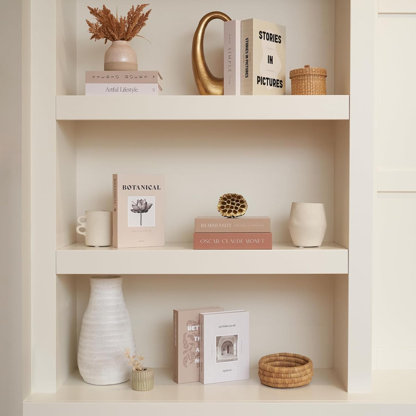 Decorative Books / Boxes Coffee Table / Brown / Set of 9