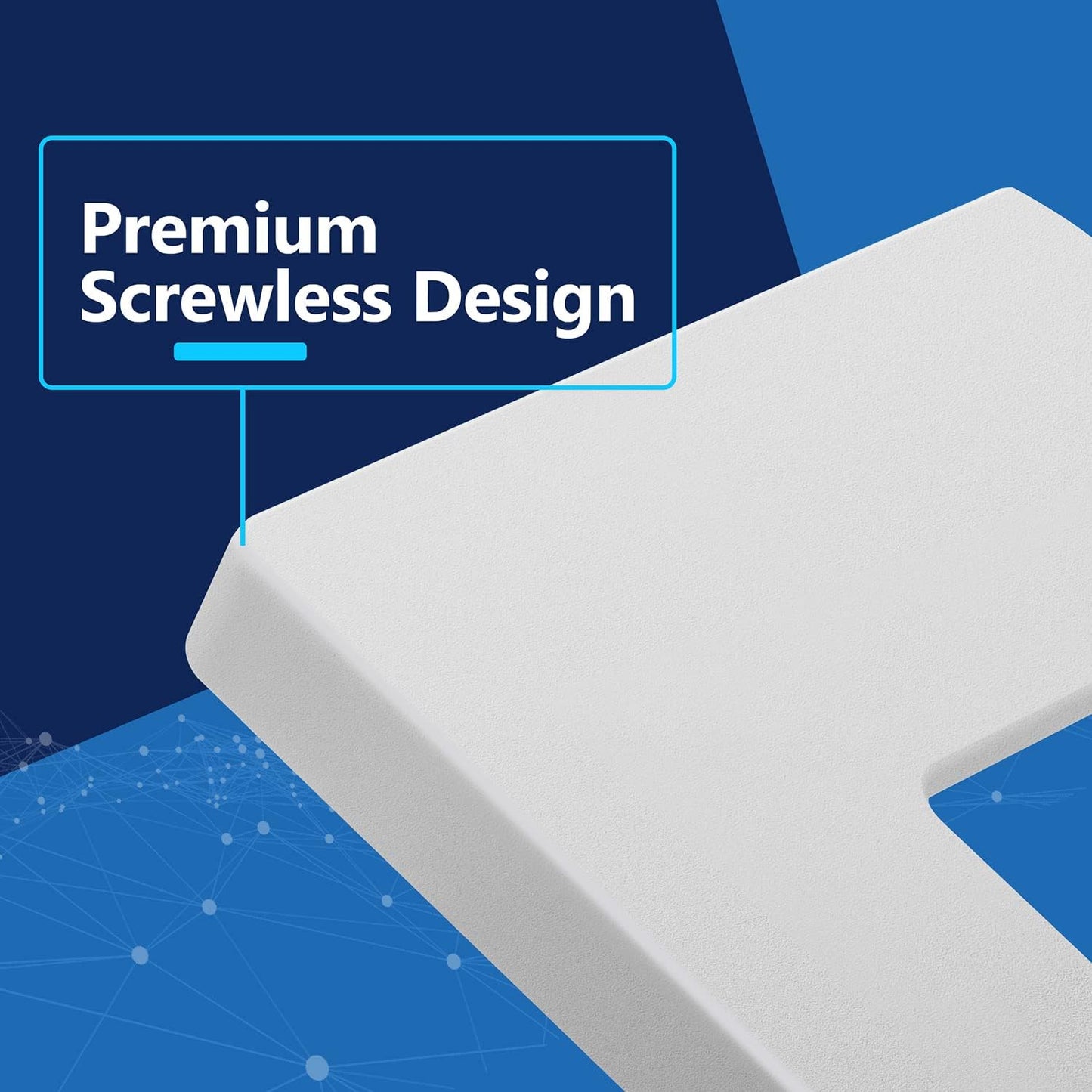 LIDER Decorator Switch Cover, Screwless Wall Plate, Matte White, 10-Pack | Mid-Size 1-Gang 4.88" x 3.11, Polycarbonate