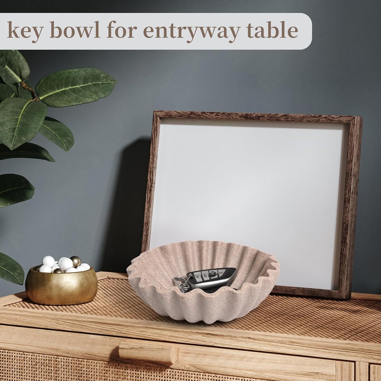 Key Holder Bowl for Entryway Table / Modern