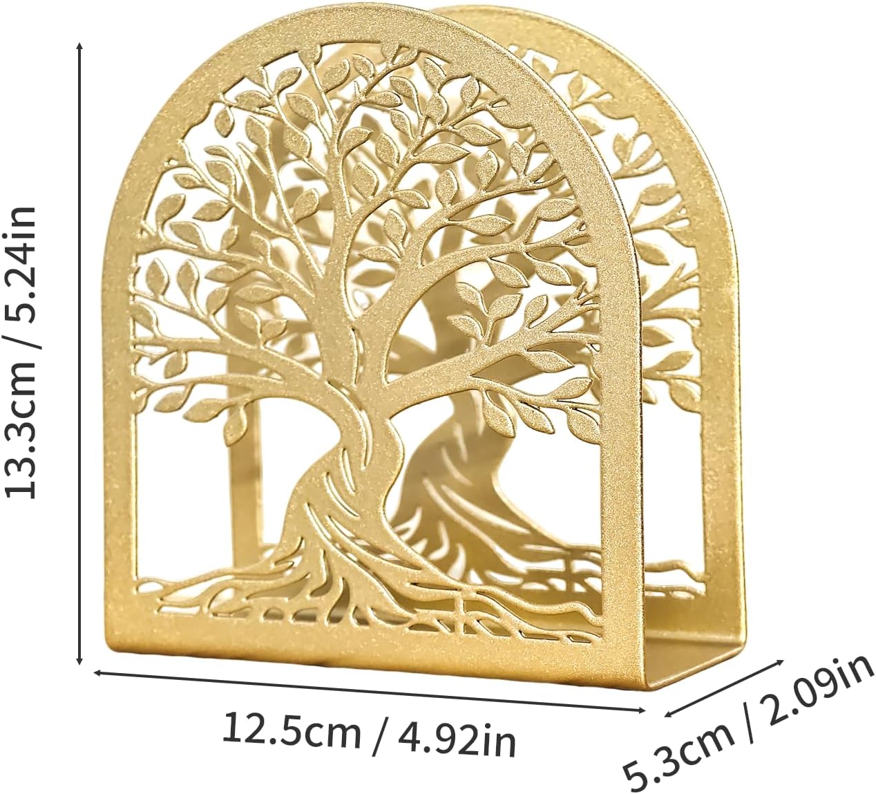 Napkin Holder / Tree of Life Decorative Metal Napkin Dispenser / Gold