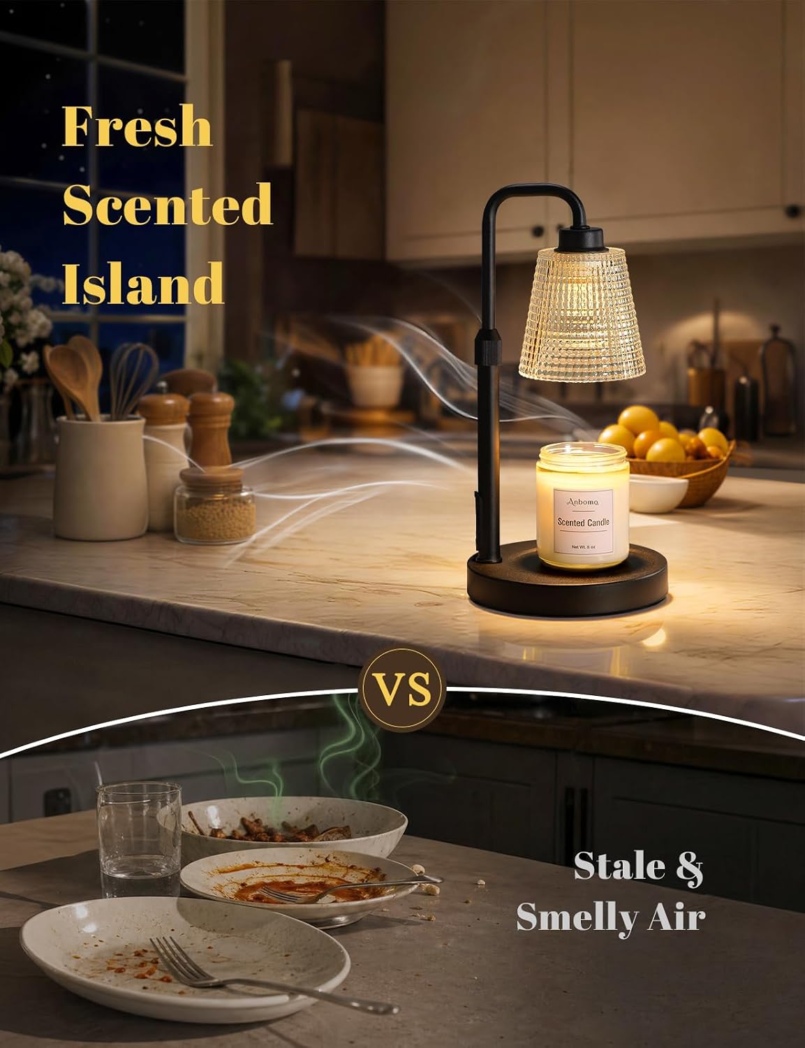 Candle Warmer Lamp with Timer, Birthday Gifts for Women, Cozy Room Decor | Dimmable Wax Melt Warmer, Adjustable Height