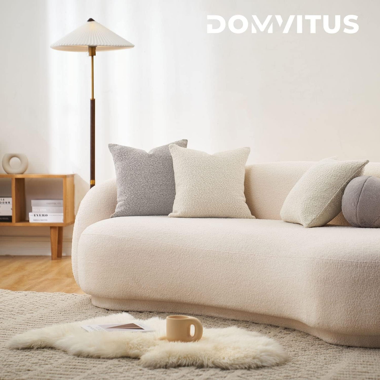 Boucle Pillow Covers Throw Pillow Covers Decorative Pillows for Bed Sofa Pillows / 12 x 20