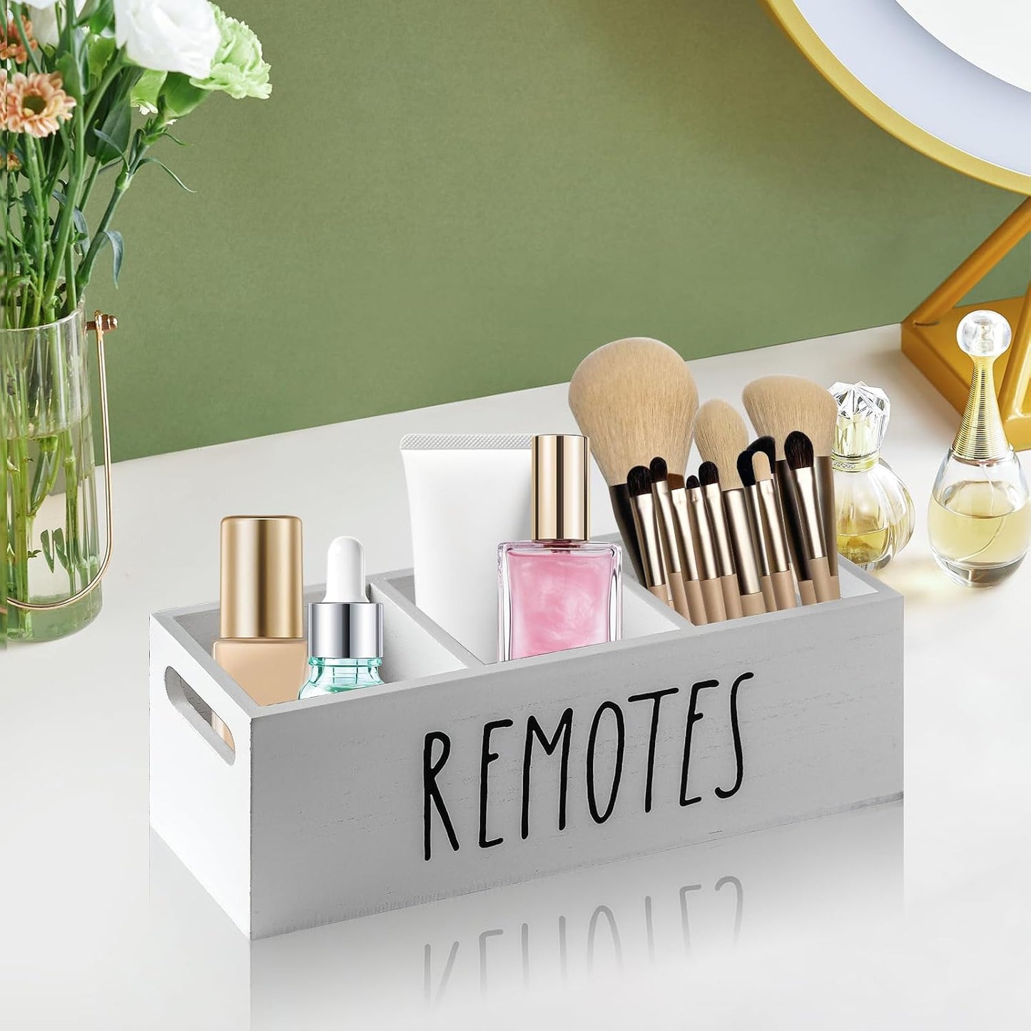 Remote Control Holder / White-3slot