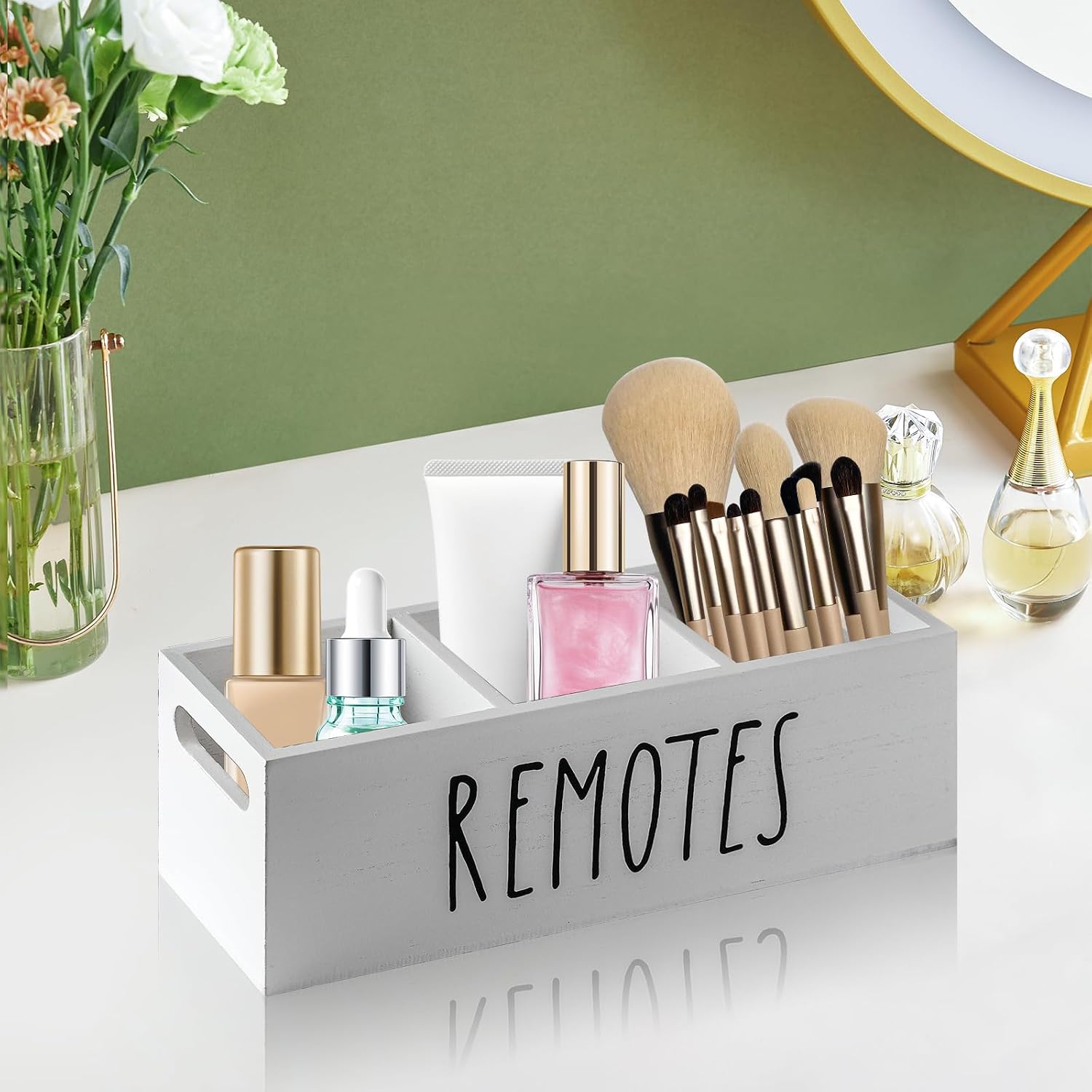 Remote Control Holder / White-3slot