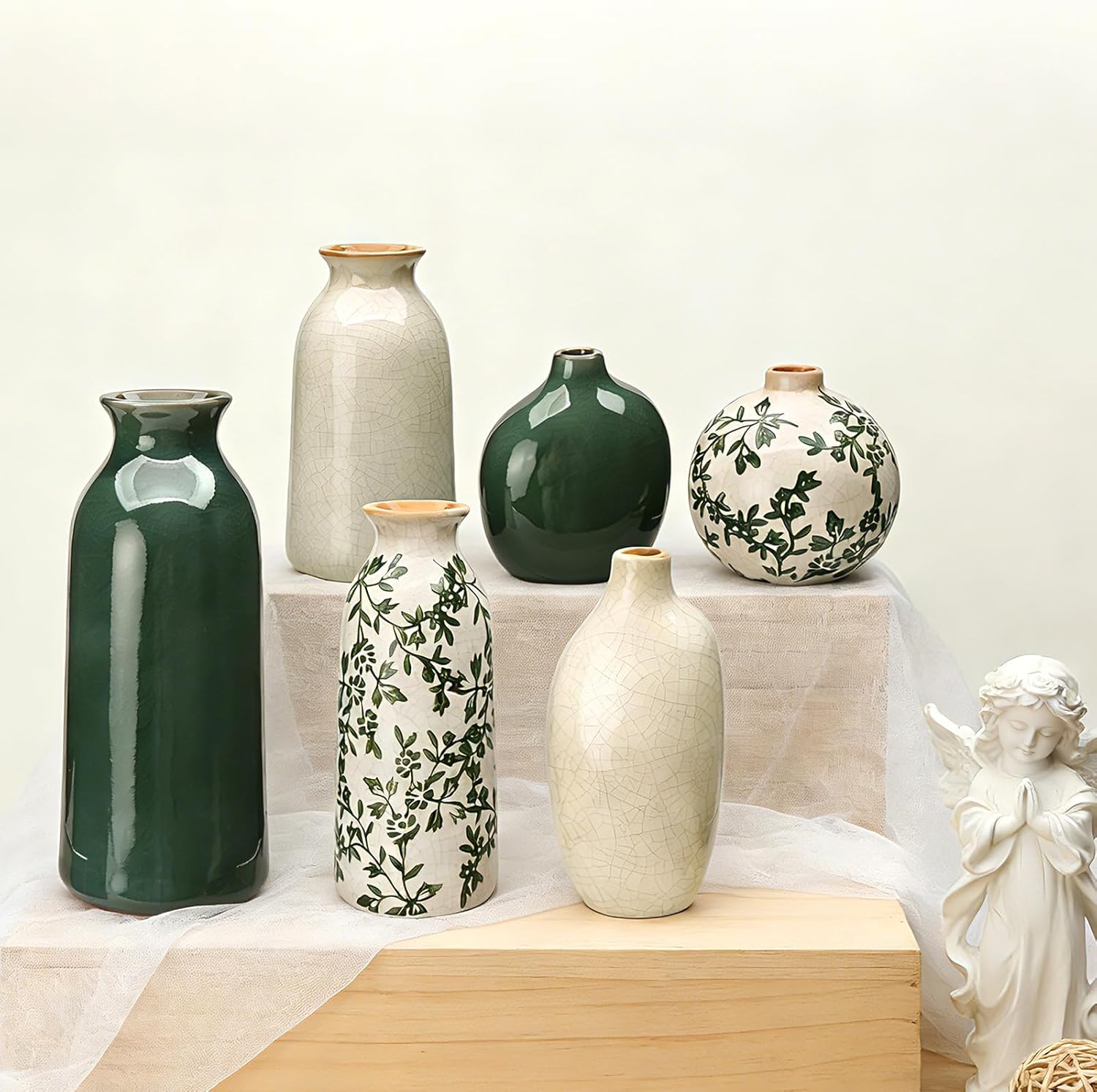 Ceramic Vase / Vintage Vase / Set of 6
