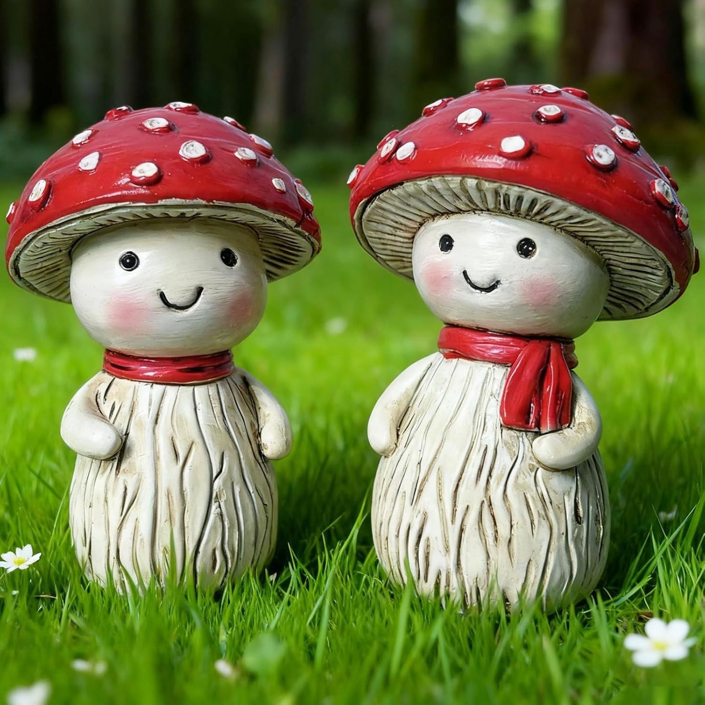 Outdoor Garden Decor Statue / Set of 2