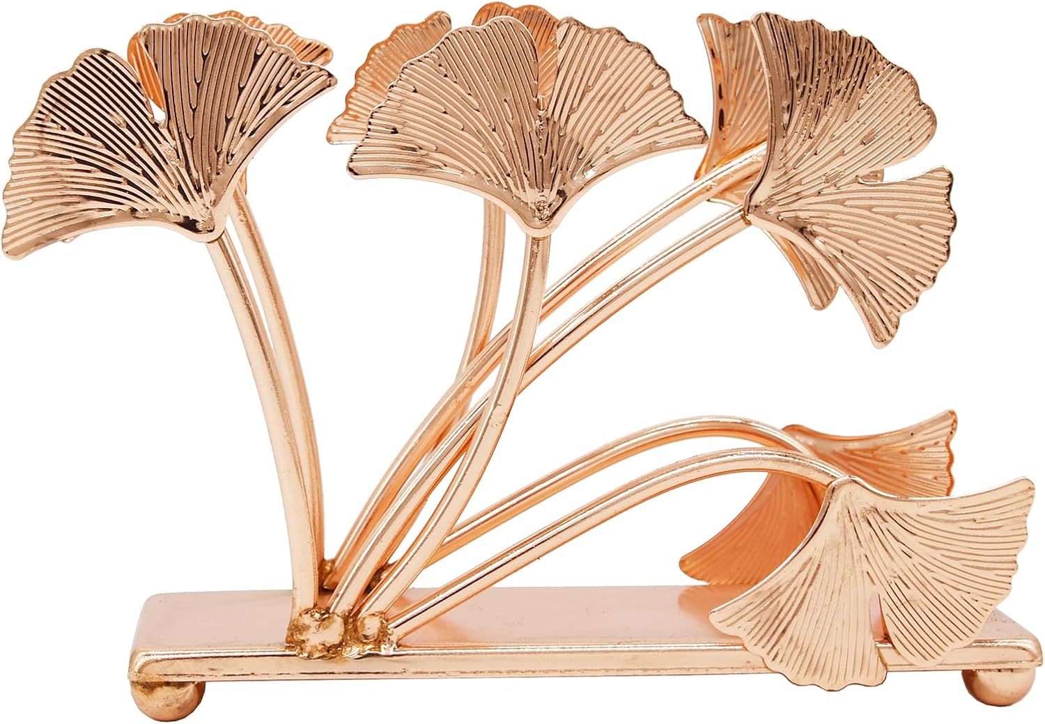 Ginkgo Leaf Napkin Holder / Rose Gold