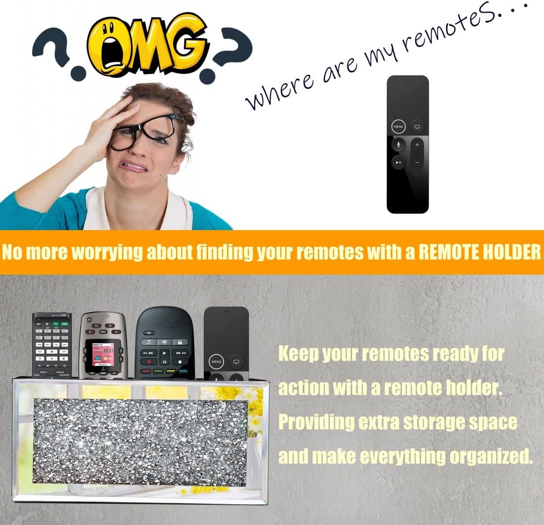 Mirrored Remote Holder
