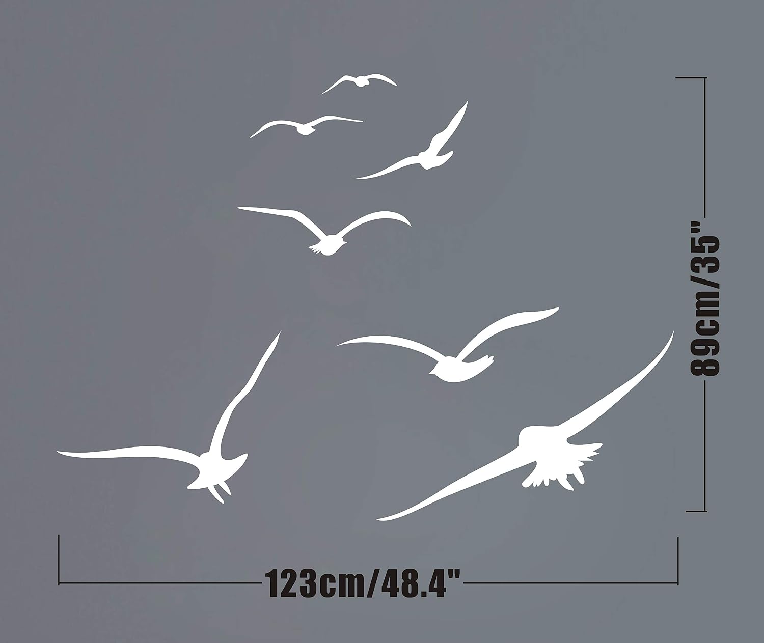 Vinyl Stickers for Dorm / White
