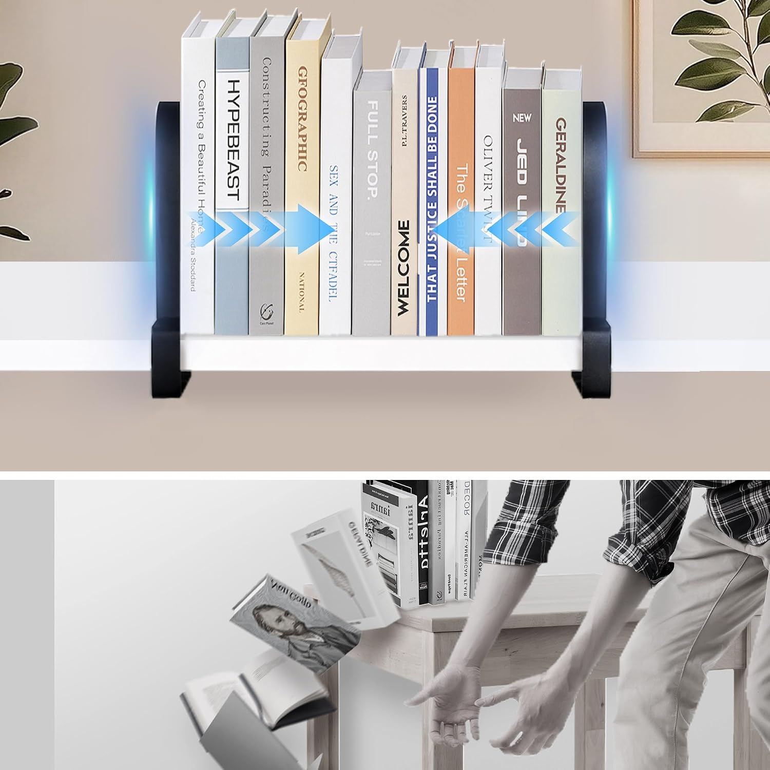 Metal Book Ends / Normal / Black
