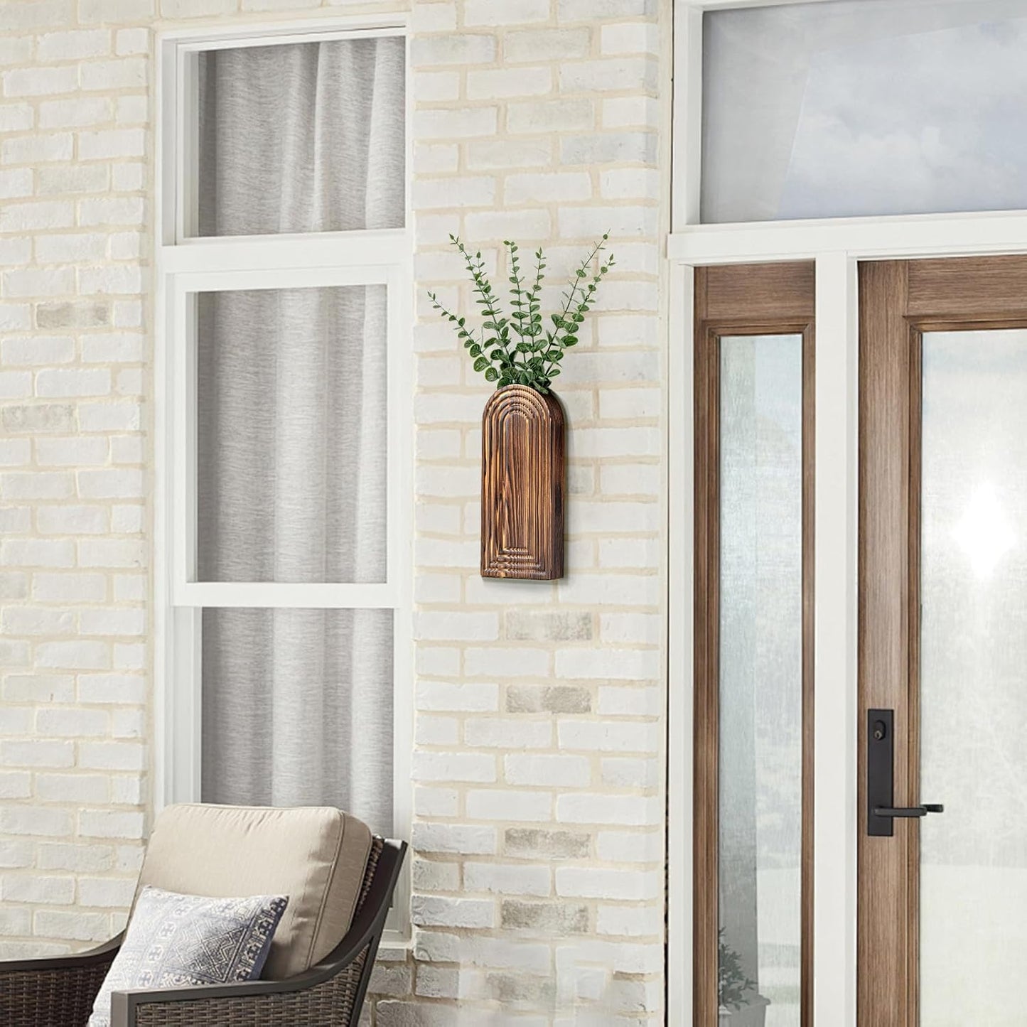 Boho Hanging Planter / Brown / Set of 2