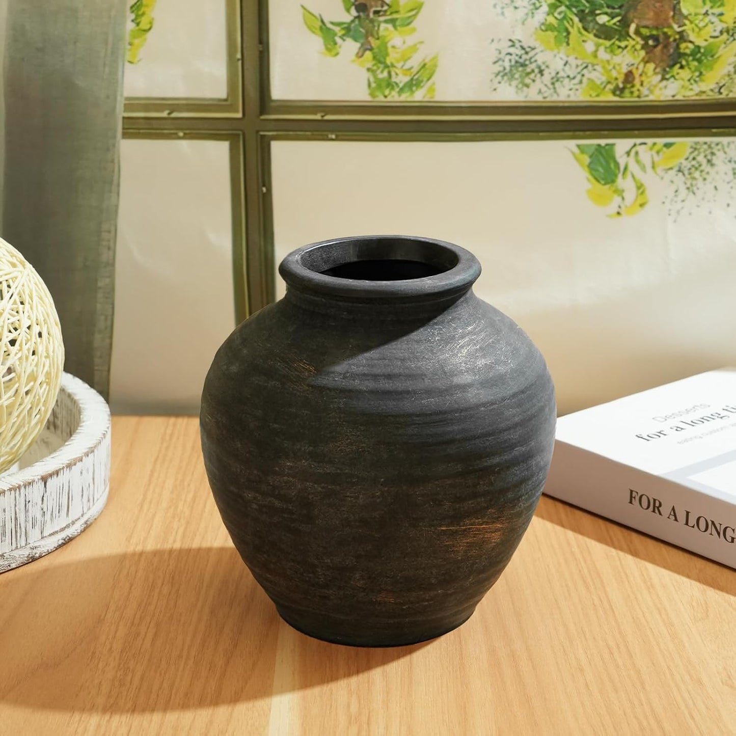 Ceramic Flower Vase Home Decor / 6.2"-bronze / 6.2 Inch