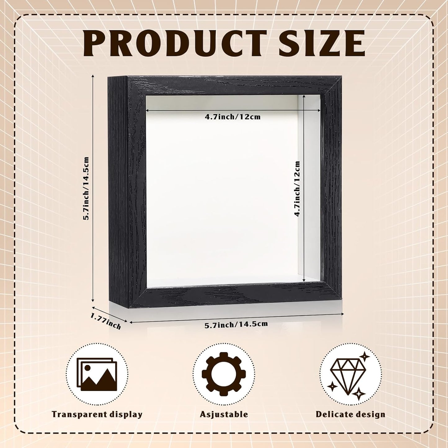 Ripeng 16 Pack Shadow Box Frame Display Case Picture Frame for Wedding Bouquet, Teacher Crafts, Photo, Ticket