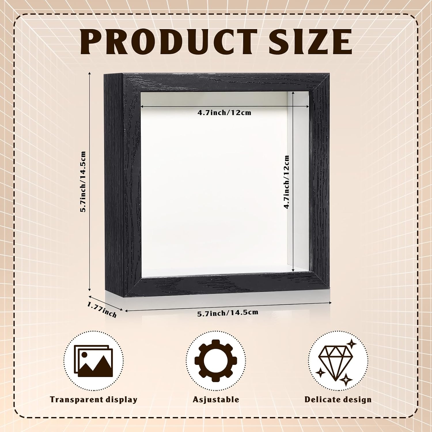 Ripeng 16 Pack Shadow Box Frame Display Case Picture Frame for Wedding Bouquet, Teacher Crafts, Photo, Ticket