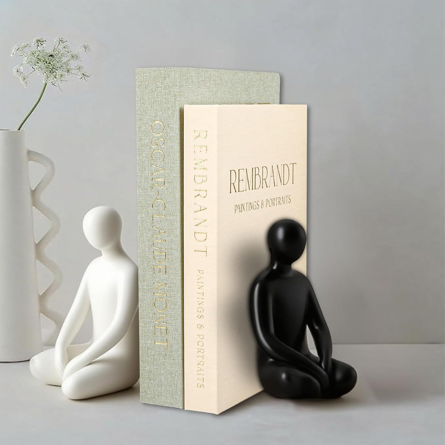Fake/Faux Books / Green-beige / Set of 2