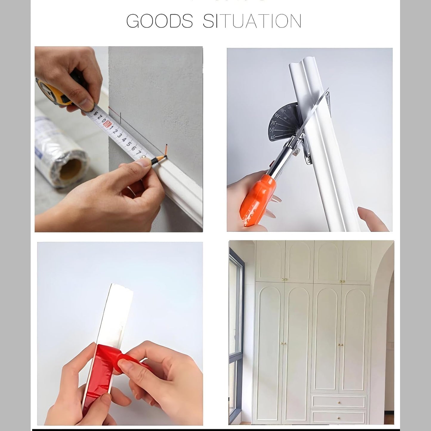 Flexible Self Adhesive TPE Molding for Door Frame / Matte White / 20FT x 0.78 / 20 Inch
