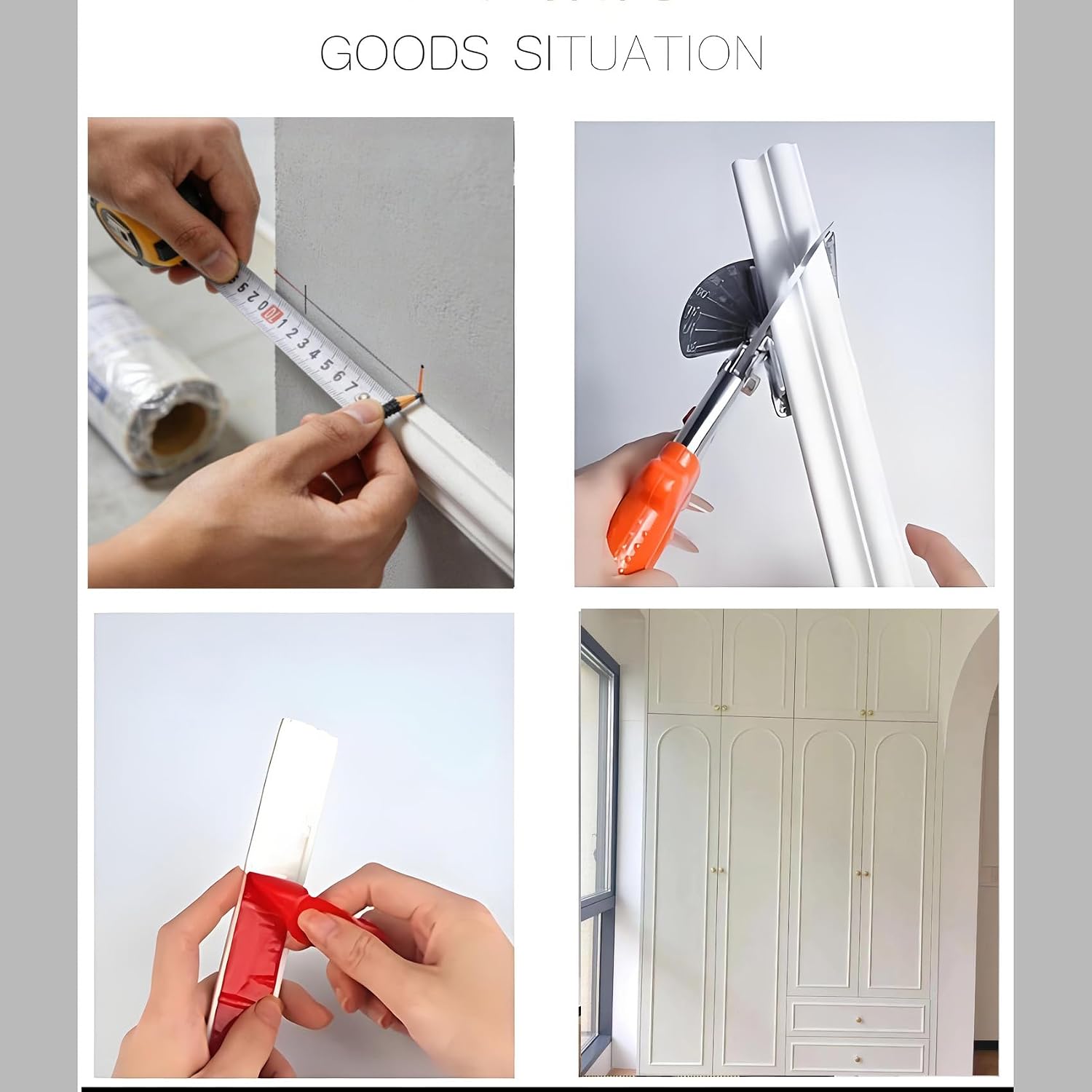 Flexible Self Adhesive TPE Molding for Door Frame / Matte White / 20FT x 0.78 / 20 Inch