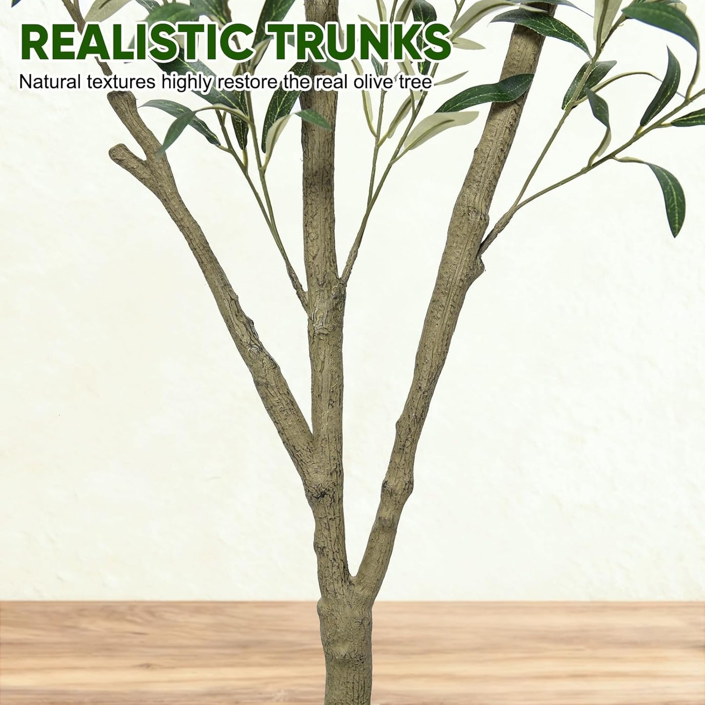 Planter / Faux Olive Tree Olive Trees Artificial Indoor / White / 5 ft