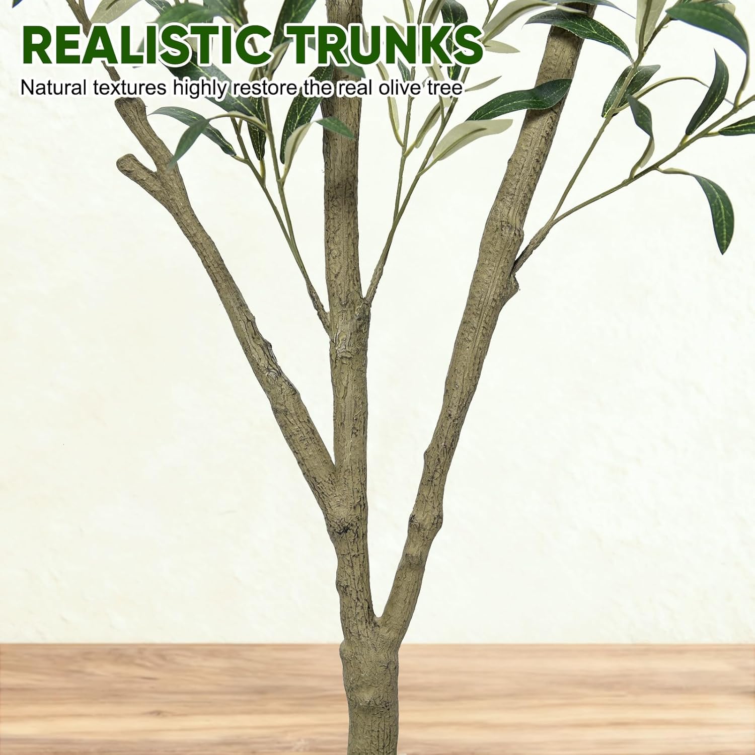 Planter / Faux Olive Tree Olive Trees Artificial Indoor / White / 5 ft