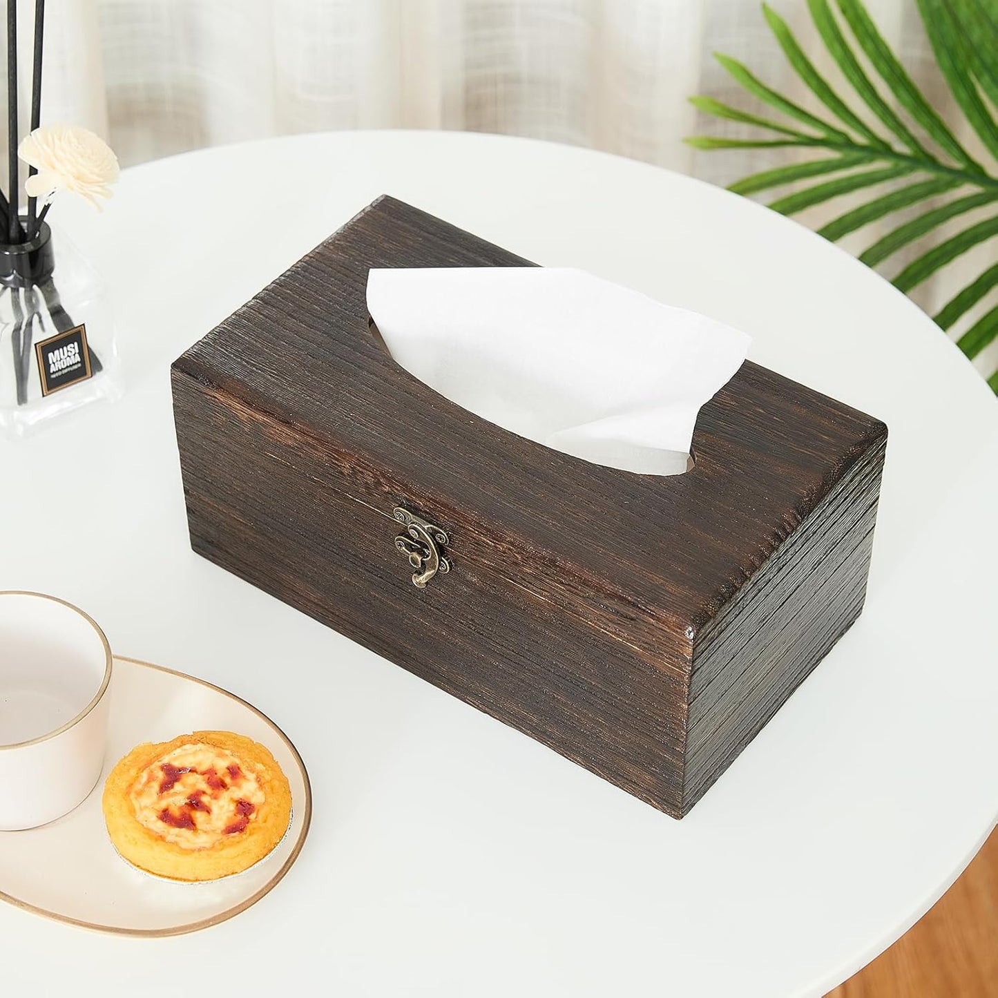 Decorative Wooden Tissue Box Cover / Rectangular
