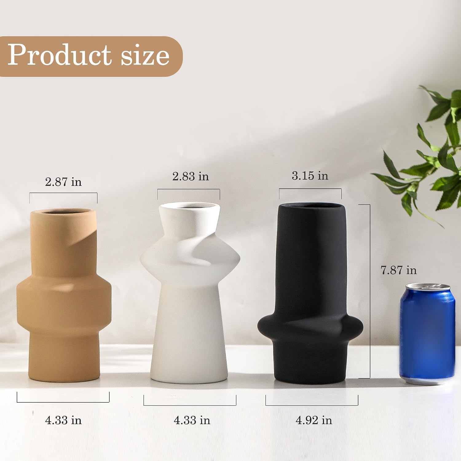 Modern Ceramic Vase / 8 Inch / Set of 104