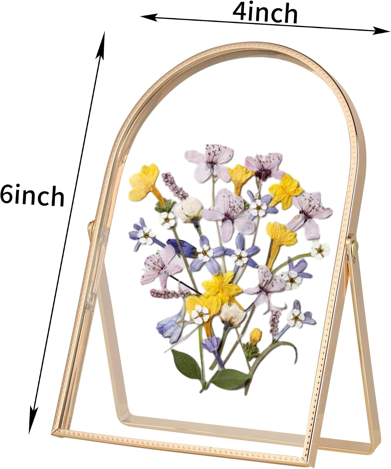 Arched Floating Frame / 4 x 6 / Arch / Gold / Set of 2