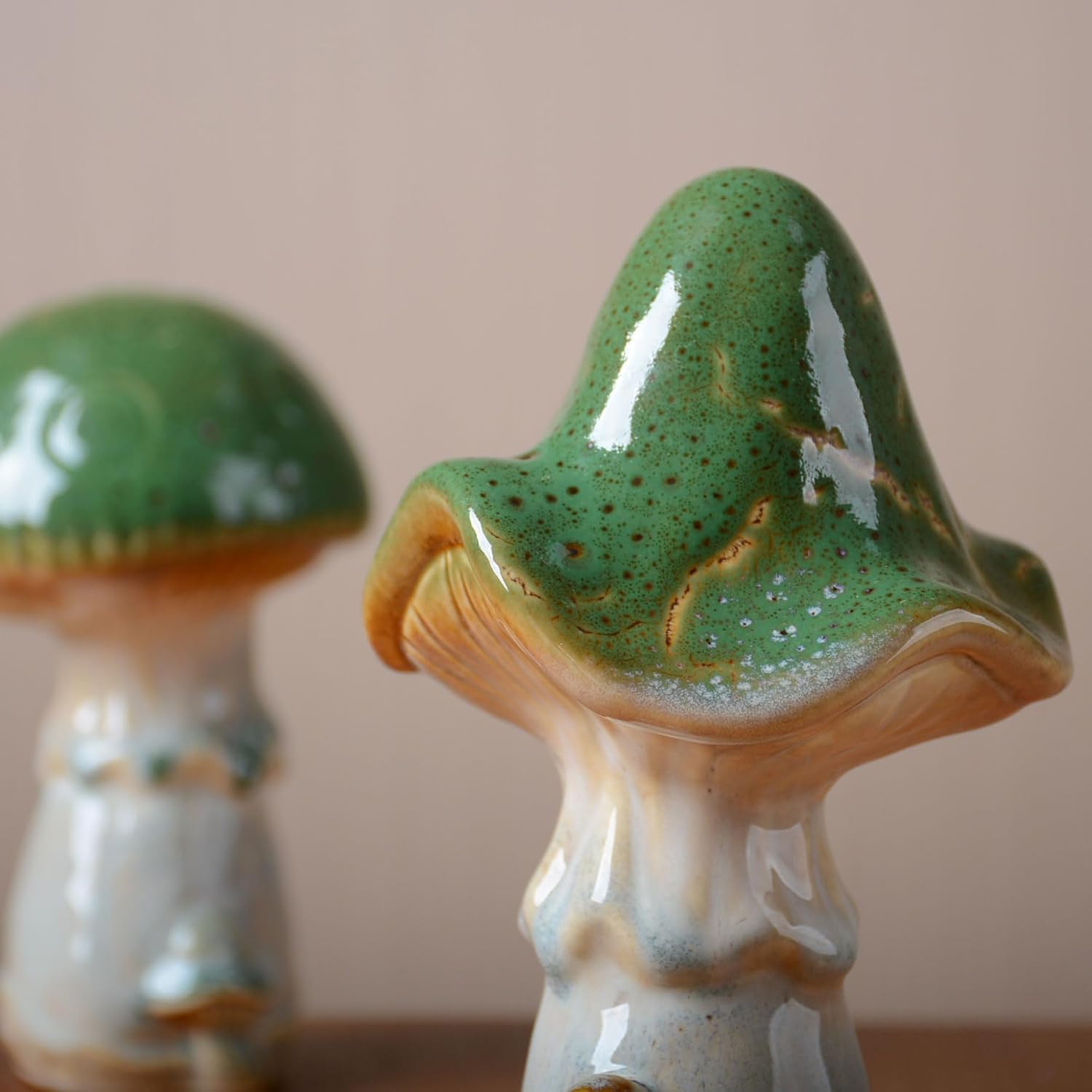 Mushroom Statue Decor Fairy Garden Sculpture Figurine Home Gift Art / 7.1 Inch