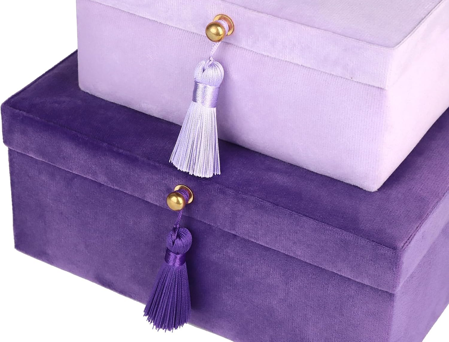Velvet Jewelry Boxes Decorative Boxes / Purple