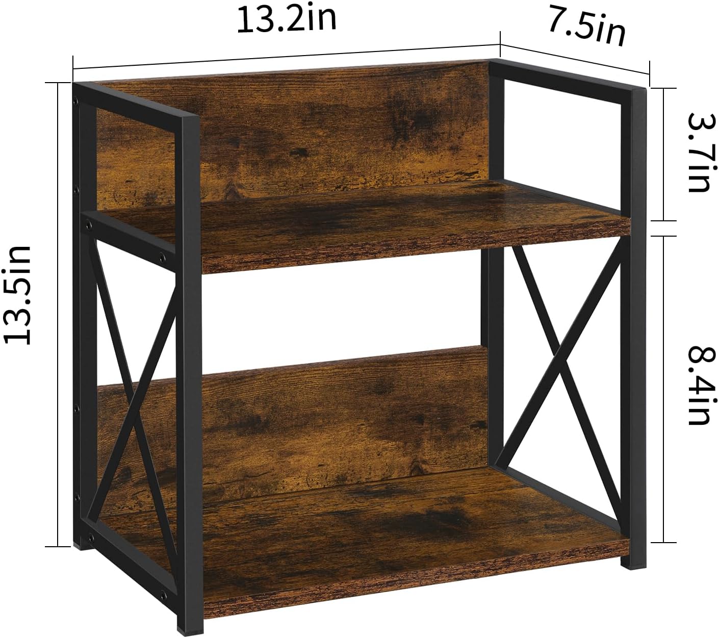 YINMIT Countertop Shelf Organizer,Coffee Bar Accessories,Spice Rack,Coffee Counter Shelf,2 Tier Coffee Organizer