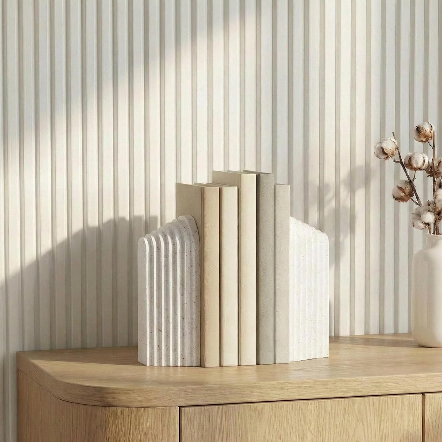 Heavy Duty Book Ends / Natural / Set of 2