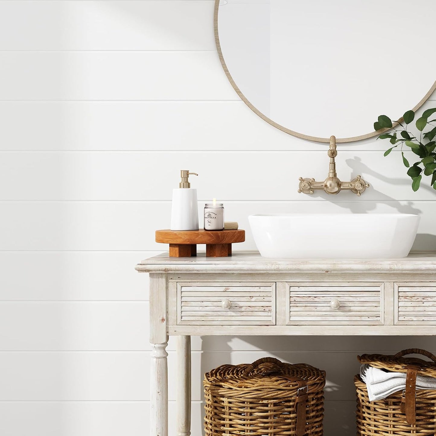 Round Pedestal Stand / Home Centerpiece Decor