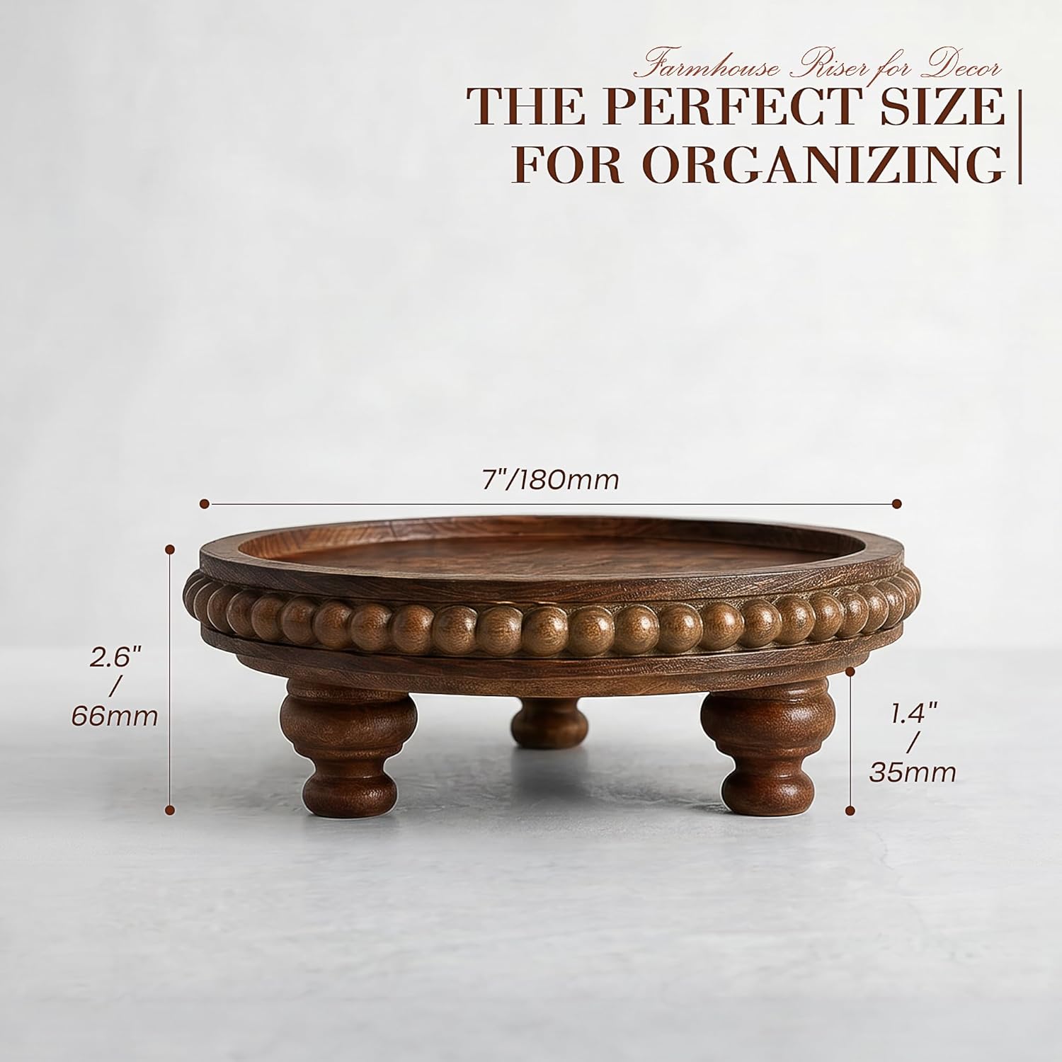 Bathroom Tray- Farmhouse / Vintage Brown