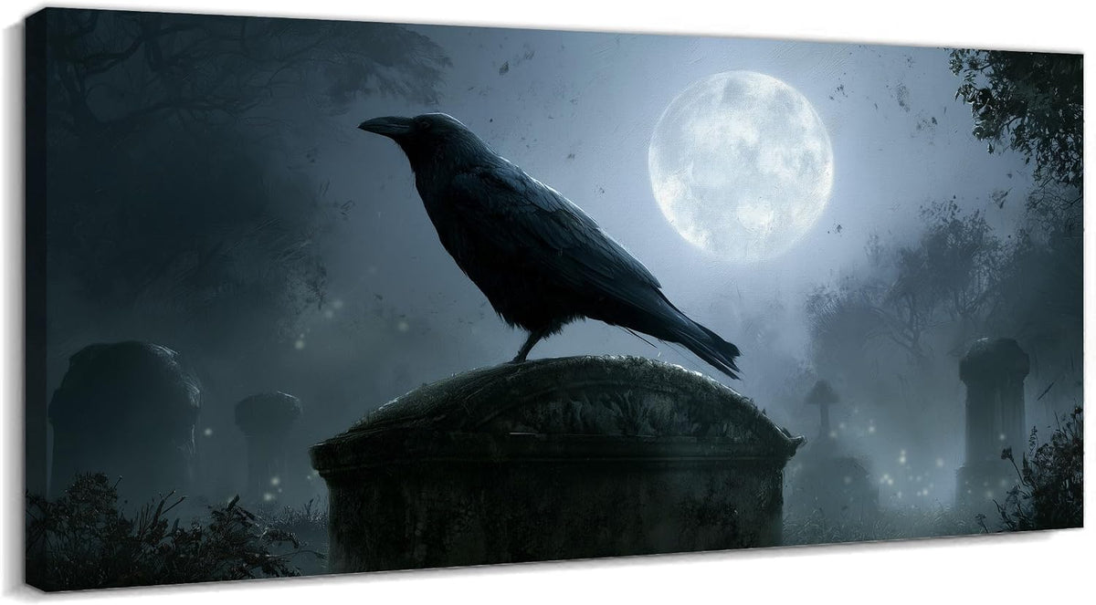 Jidecor Raven Door Corner Decor Gothic Metal Crow Wall Art 12 x 13.4 in