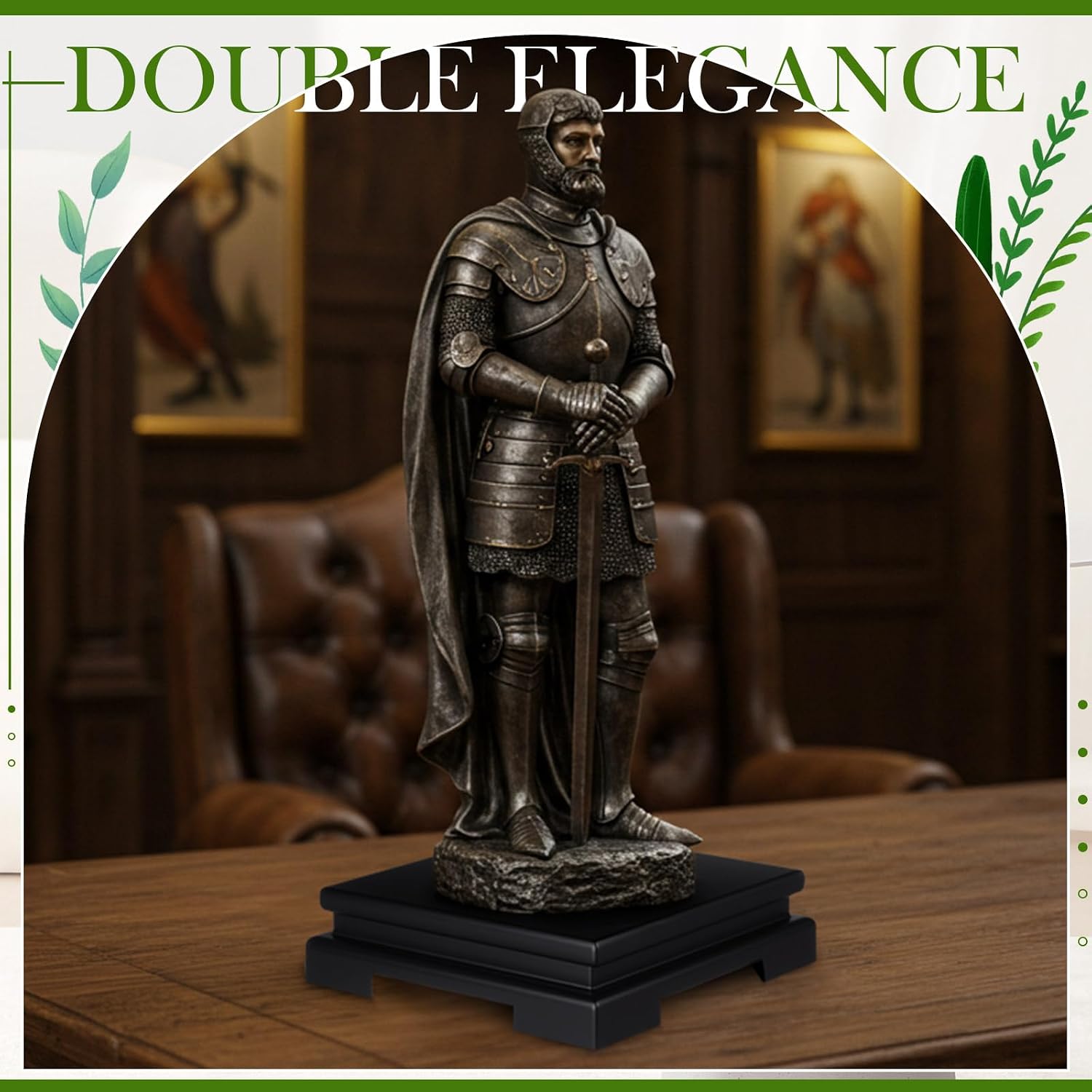 Square Wooden Display Stand Wood Vase Display Base Pedestal Stand / Black / 6.7 x 6.7 x 2 / Set of 2