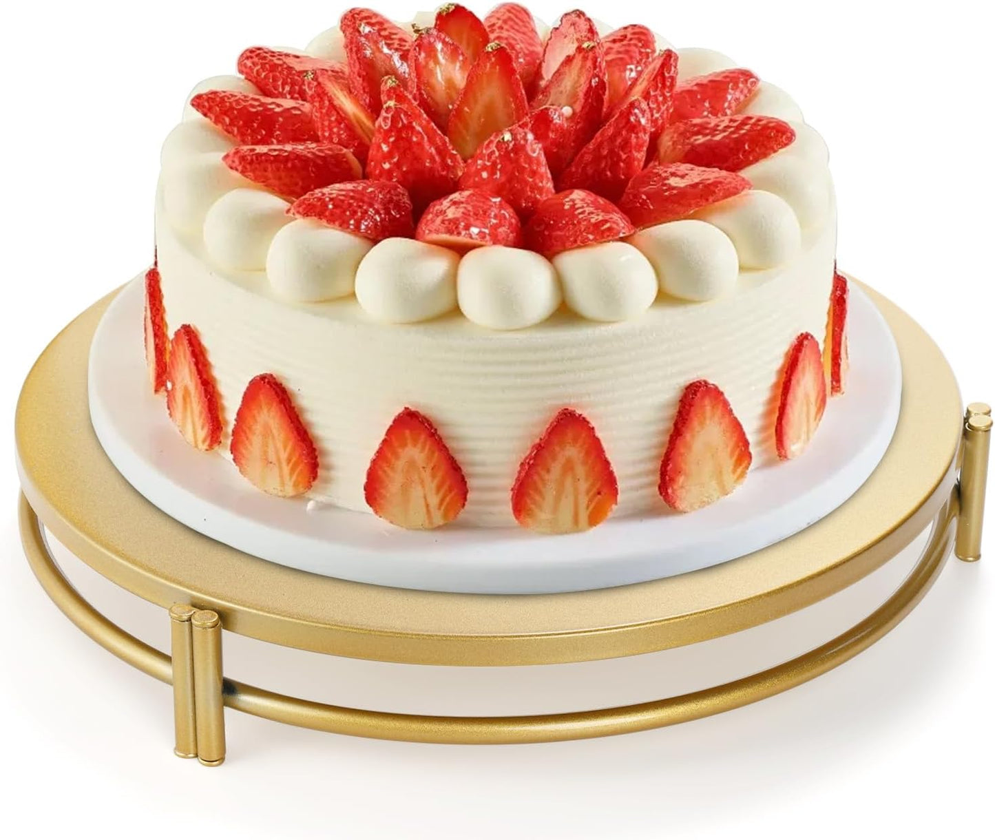3 Pack Gold Cake Stands, 8/10/12 Inch Metal Cupcake Display Stands Dessert Trays, Table Decoration Cookies Serving