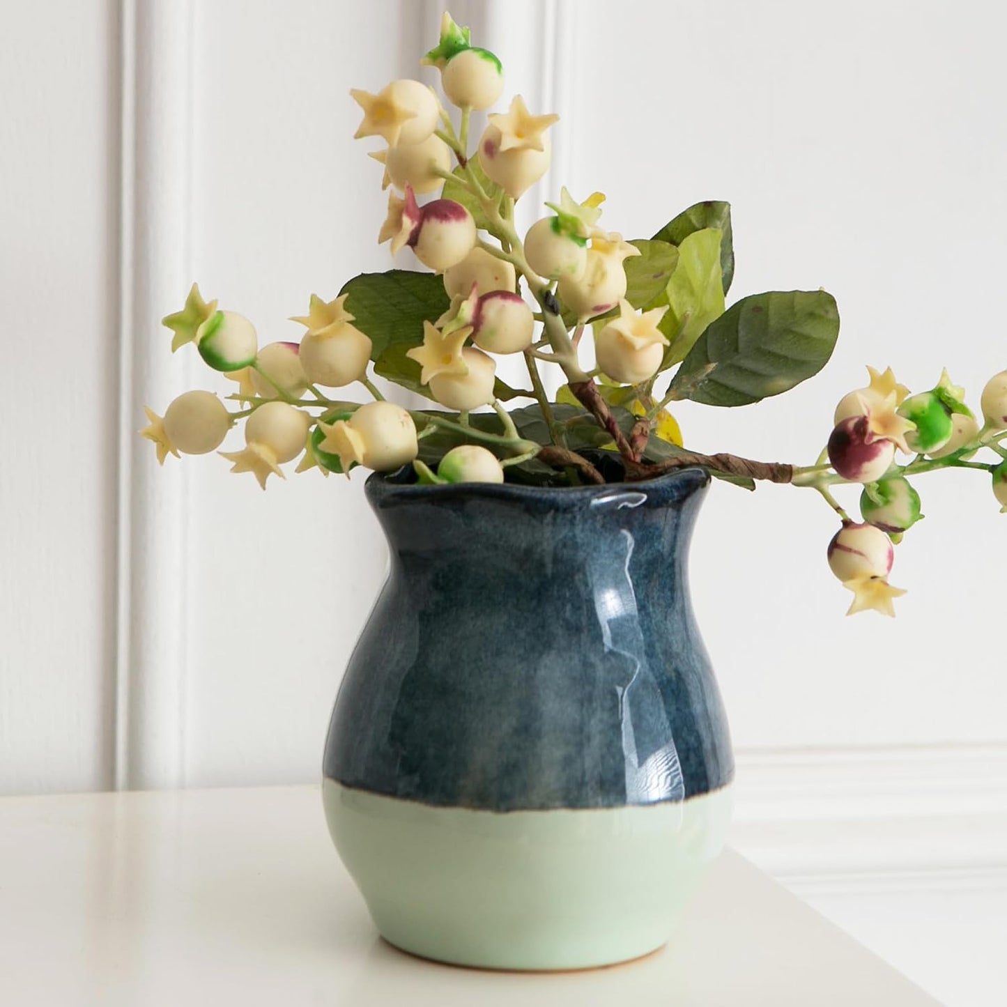 Ceramic Vase Set 3 / Green and Blue Vase Set
