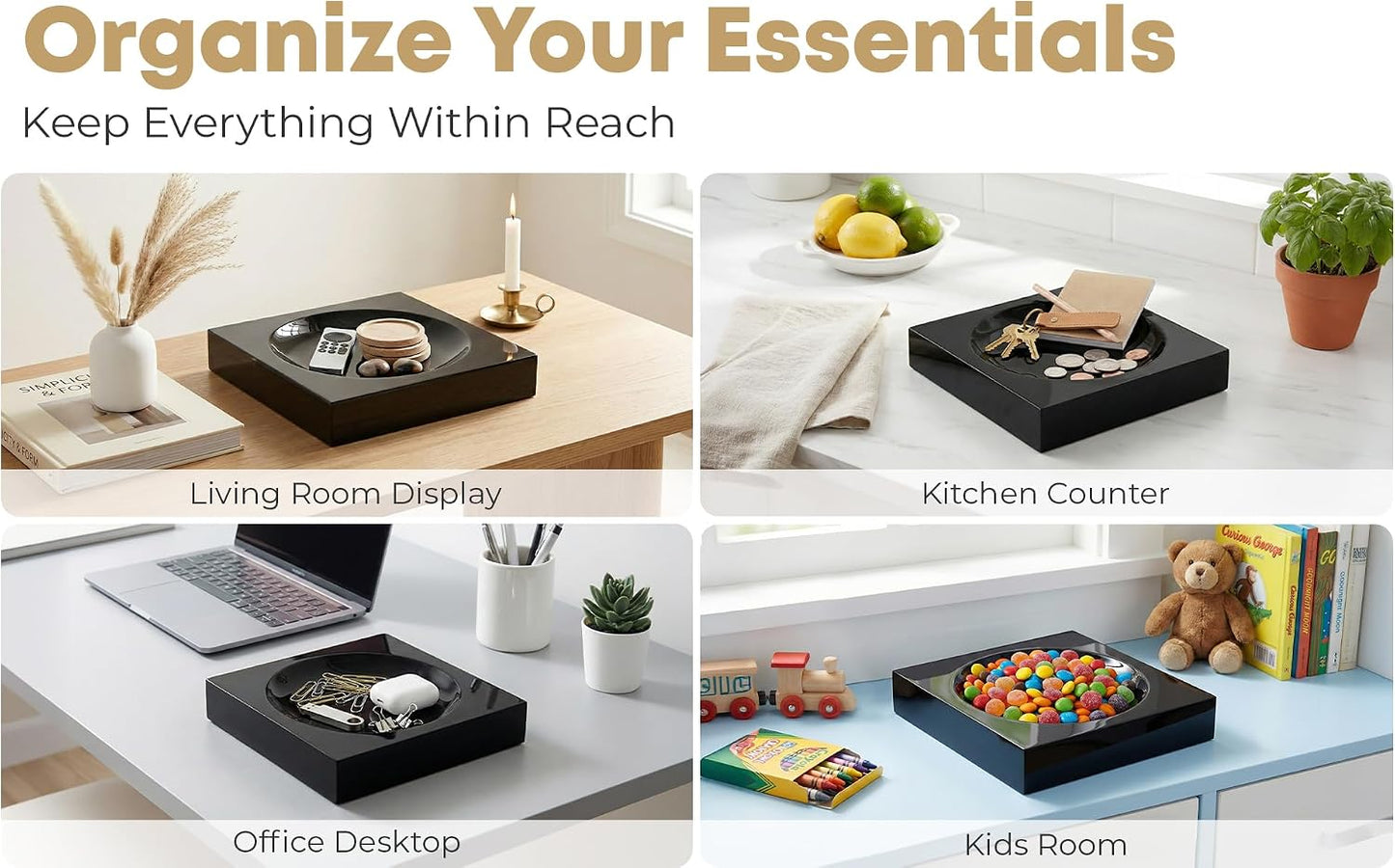 Acrylic Catchall Tray / Black