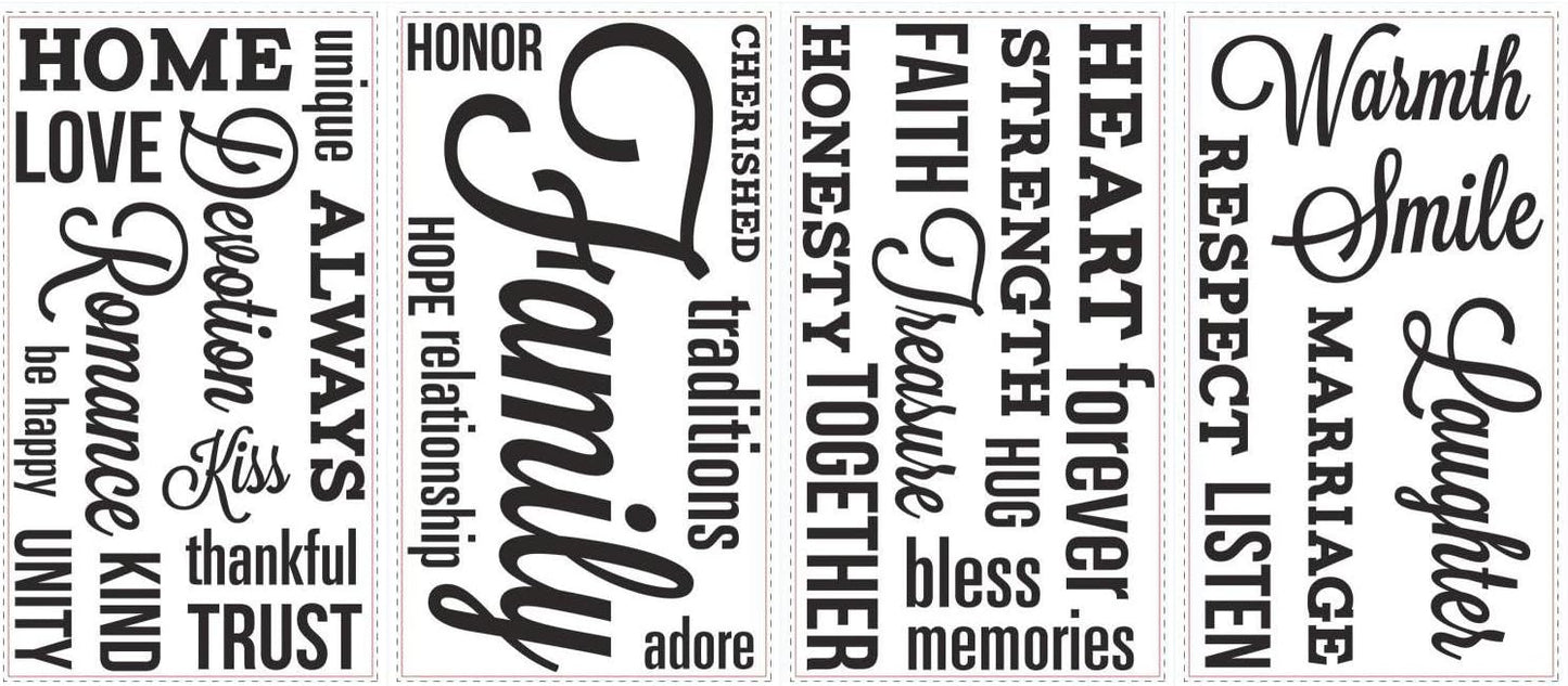 RMK2741SCS Family Quote Peel And Stick Wall Decals