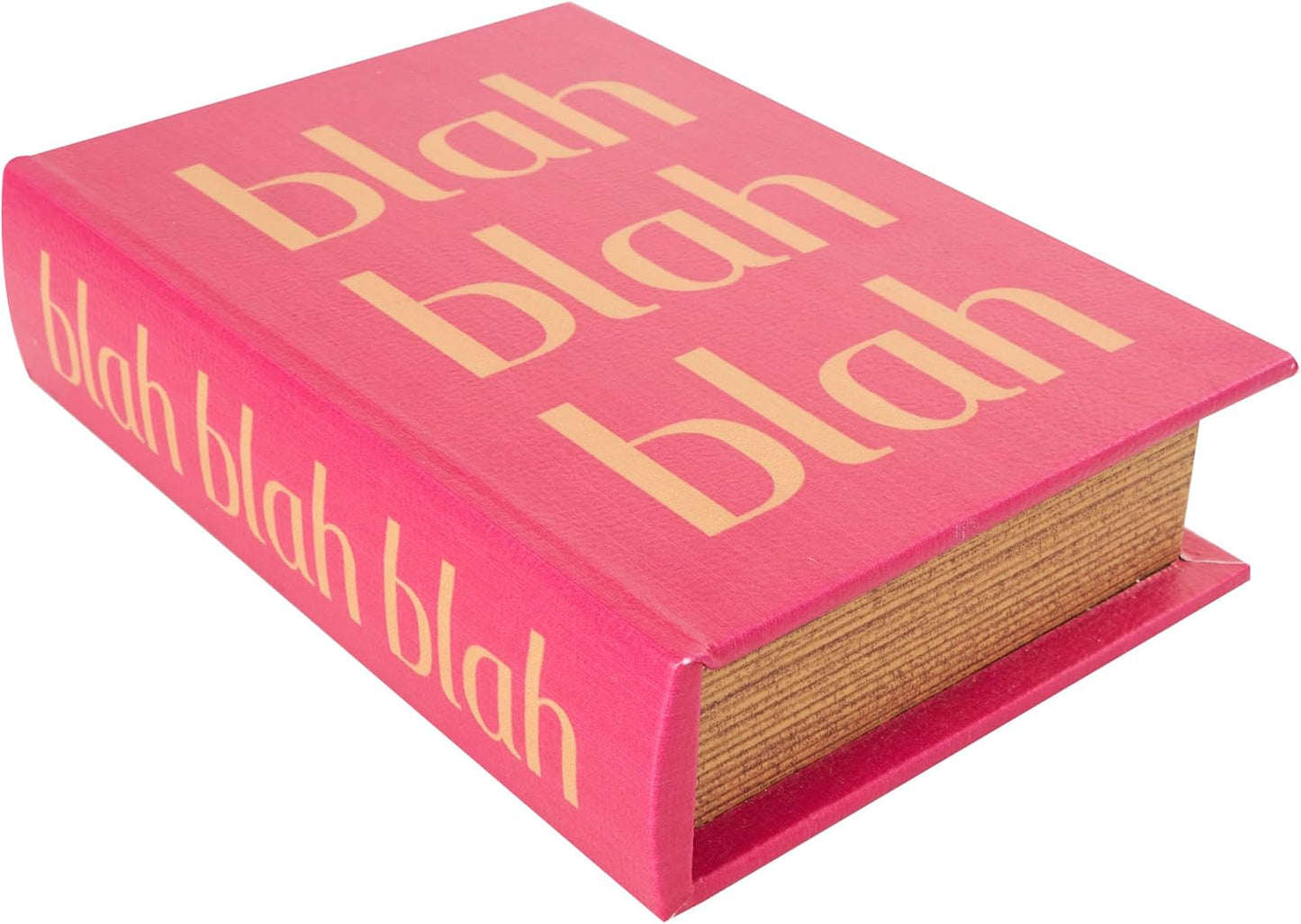 Wooden Decorative Box "Ooh La La" Faux Storage Book Decorative / Red / 12", 9", 6"H / Set of 3