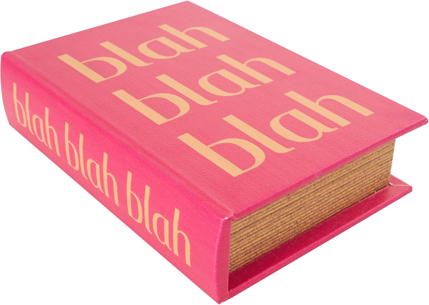 Wooden Decorative Box "Ooh La La" Faux Storage Book Decorative / Red / 12", 9", 6"H / Set of 3