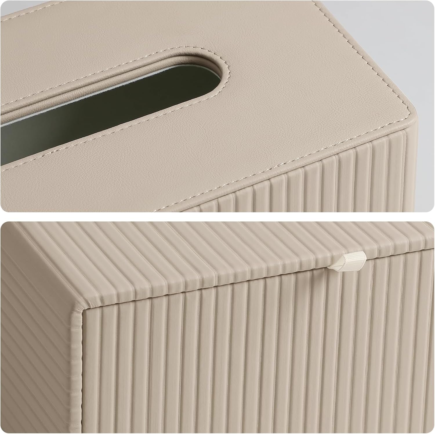 Rectangle Tissue Box Holder / Beige