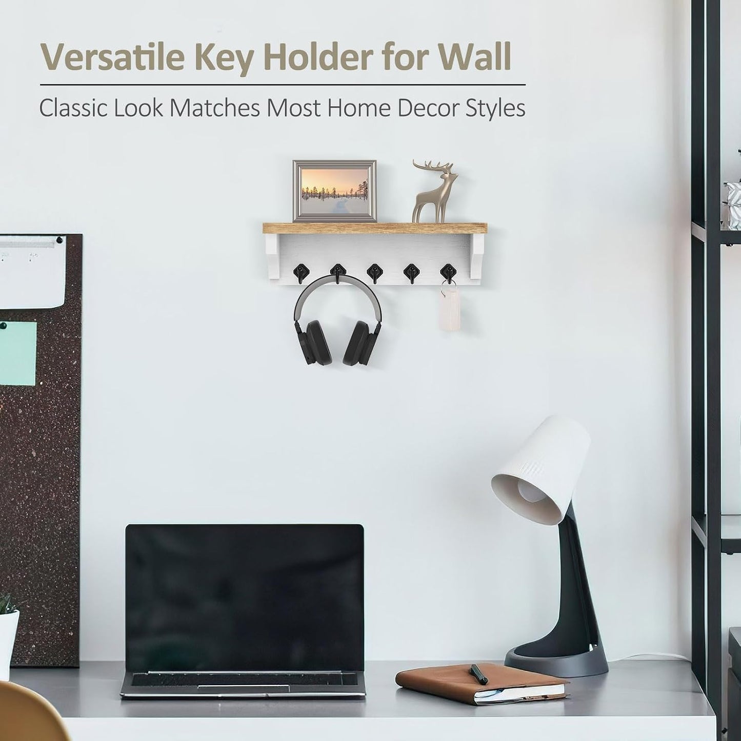 Key Holder / Wall Mount Key Rack / Wood