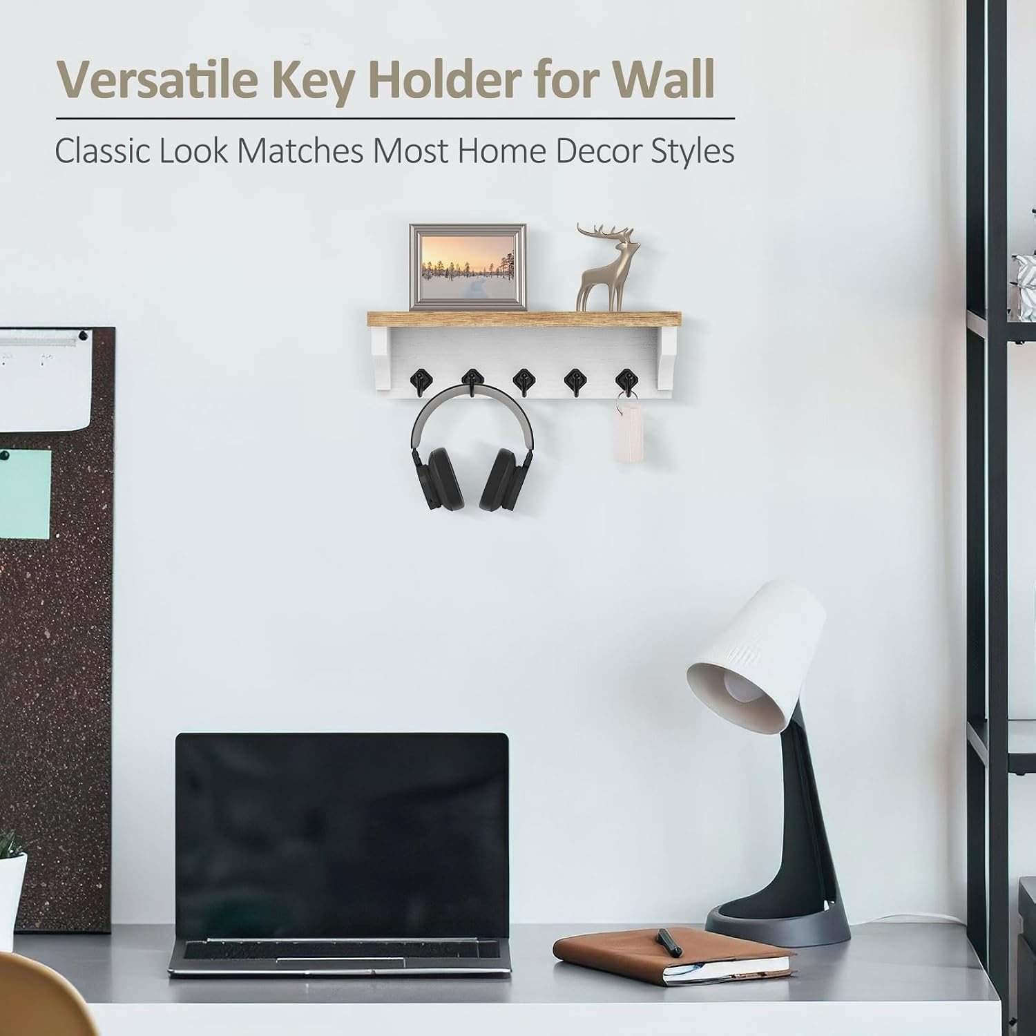 Key Holder / Wall Mount Key Rack / Wood