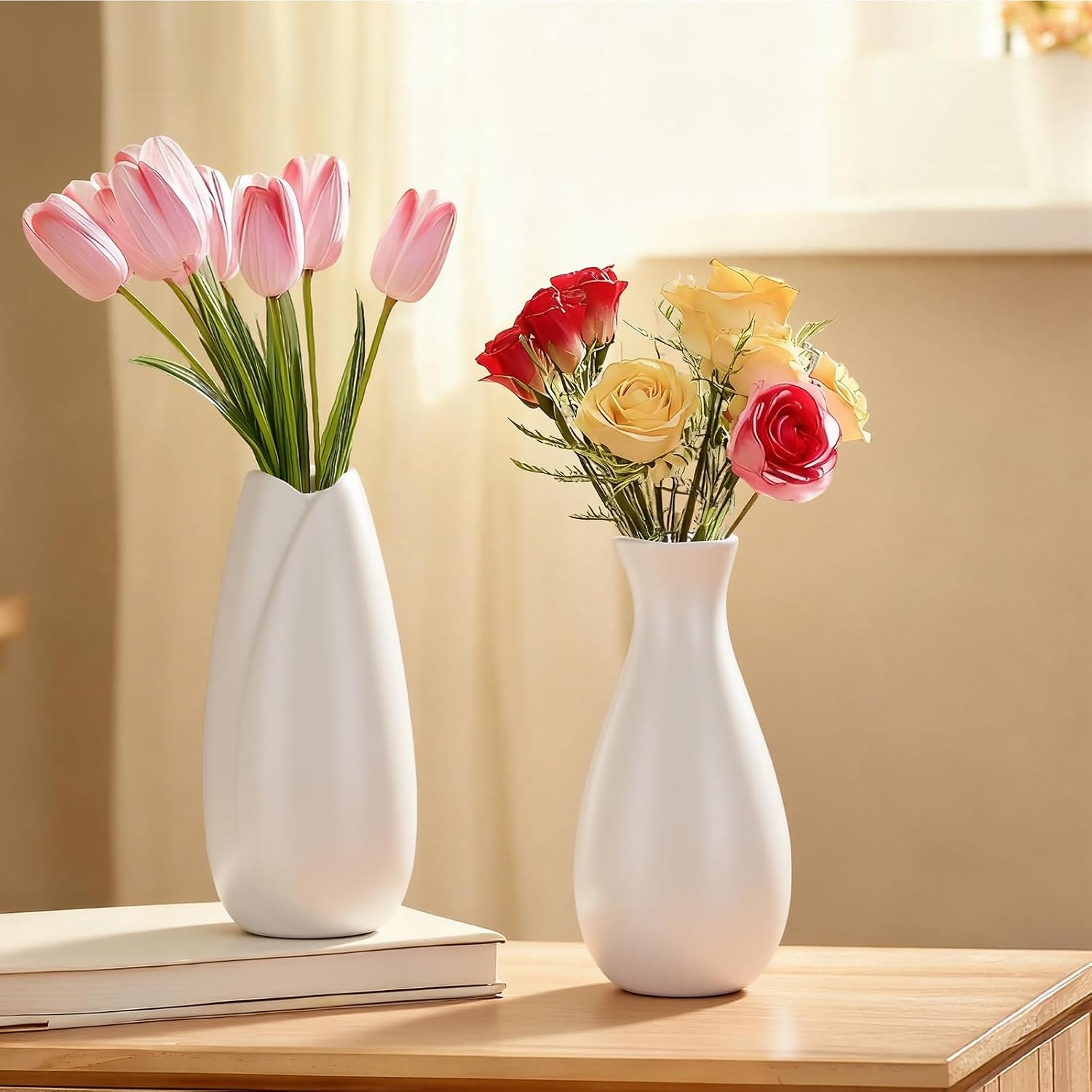 Clay Vase Bulk / White / Set of 16